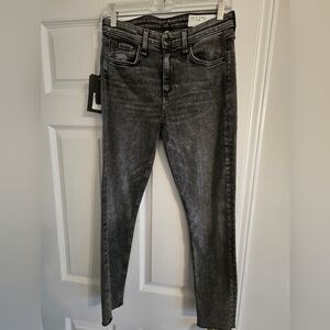 rag & bone Charcoal Wash Jeans, Size 27